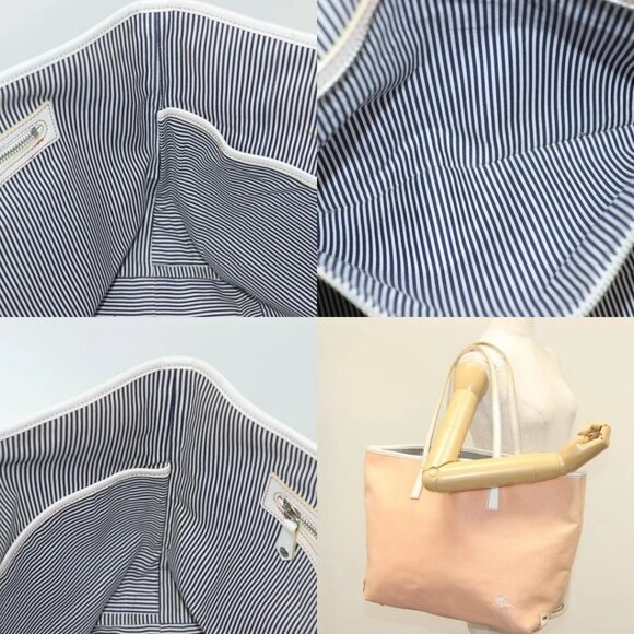 BURBERRY Blue Label Tote Bag Canvas Pink Silver Auth ti3364 - Picture 13 of 14